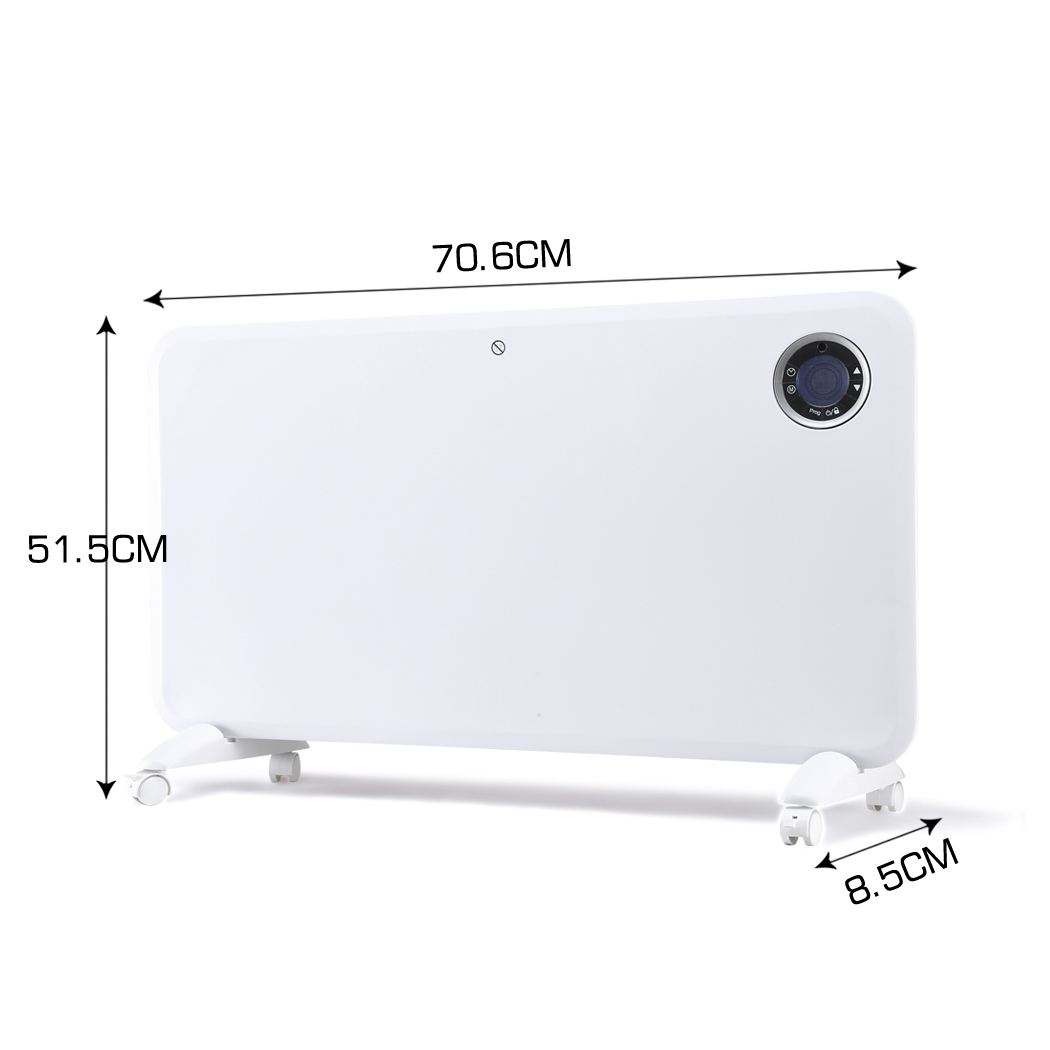 Spector 1500W Panel Heater Portable Electric Convection Wall Mounted Thermostat