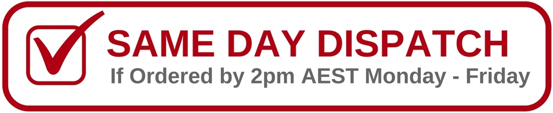Same Day Dispatch - If Ordered By 2pm AEST Monday - Friday