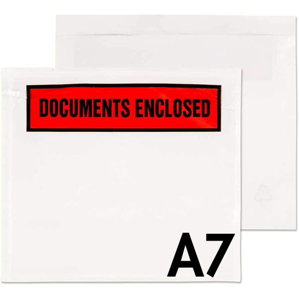 Doc Enclosed Printed Plain Package Window Adhesive Wallet A4,5,6,7 1000 500 - Picture 13 of 13
