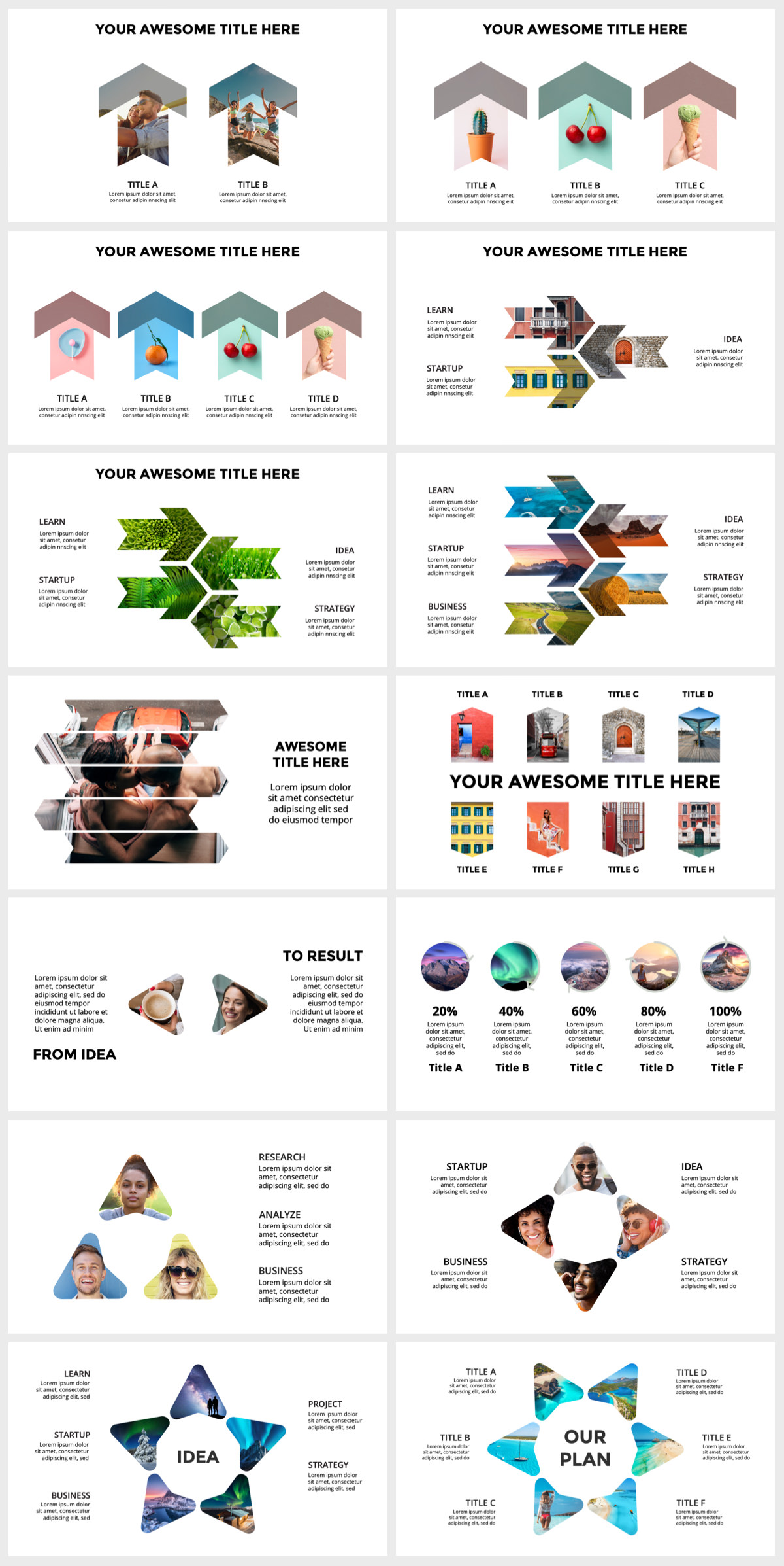 Huge Infographics Bundle! Lifetime Updates! PowerPoint, Photoshop, Illustrator. - 140
