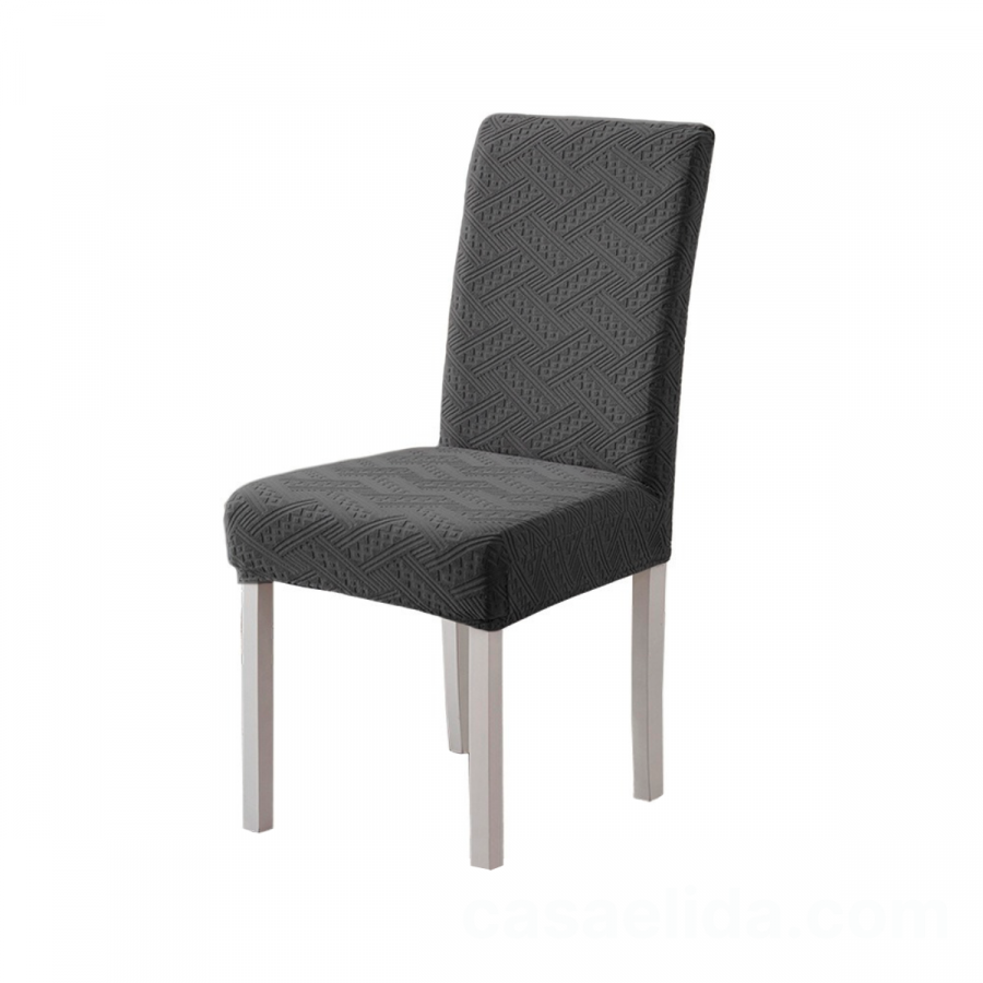 Funda para silla ajustable poliéster, gris oscuro