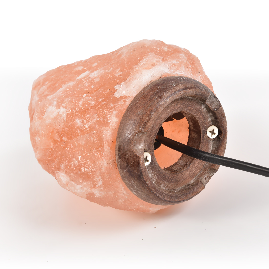 Himalayan Salt Lamp Rock Crystal Natural Light Dimmer Switch Bulbs Cord