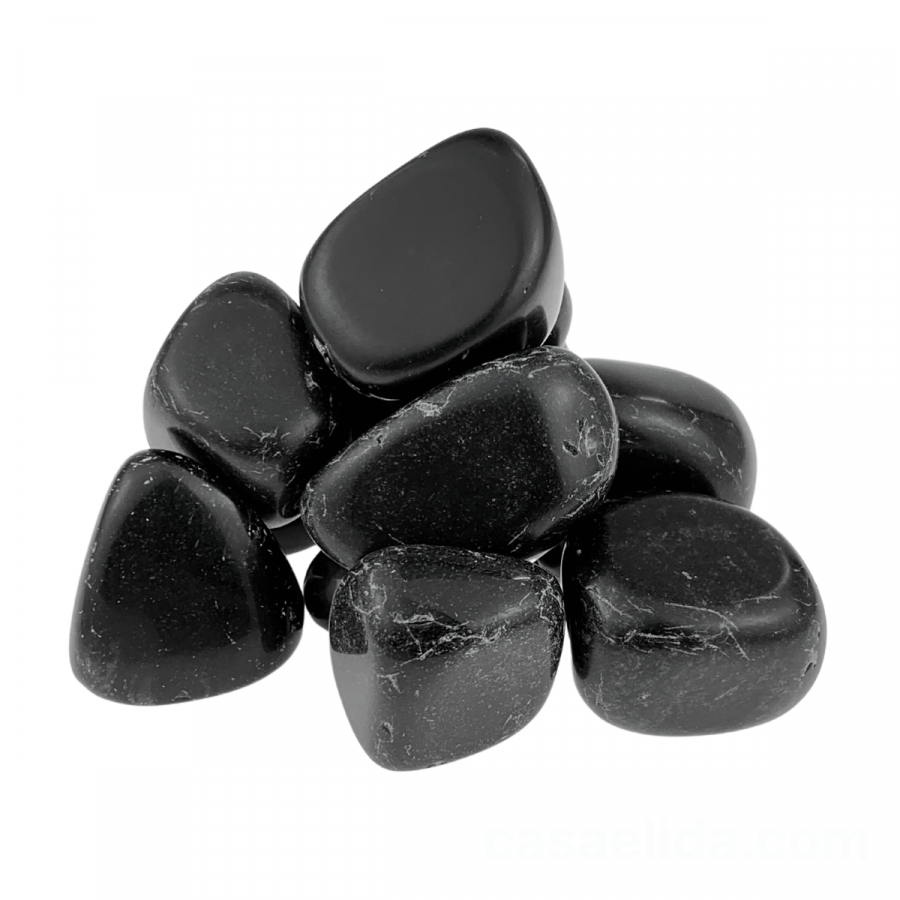 Piedra obsidiana oval negro, 2~4cm