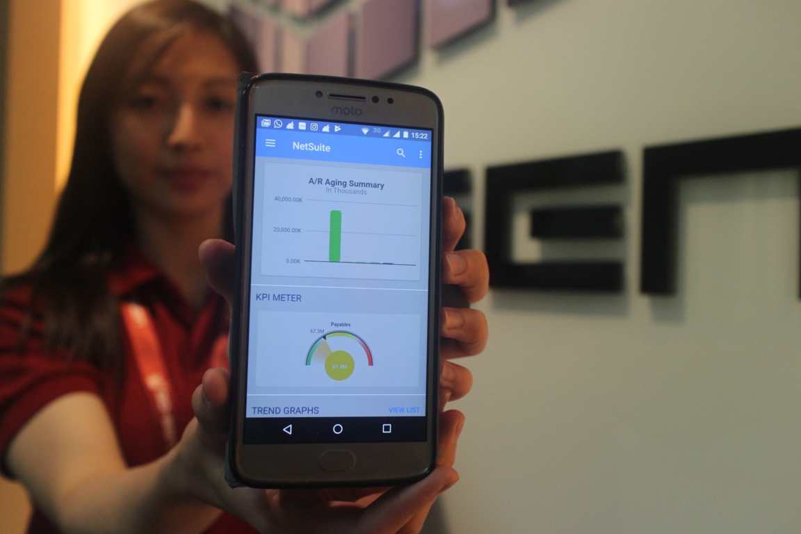 Aplikasi Mobile Cloud ERP Oracle Netsuite. Foto: Ditopucino