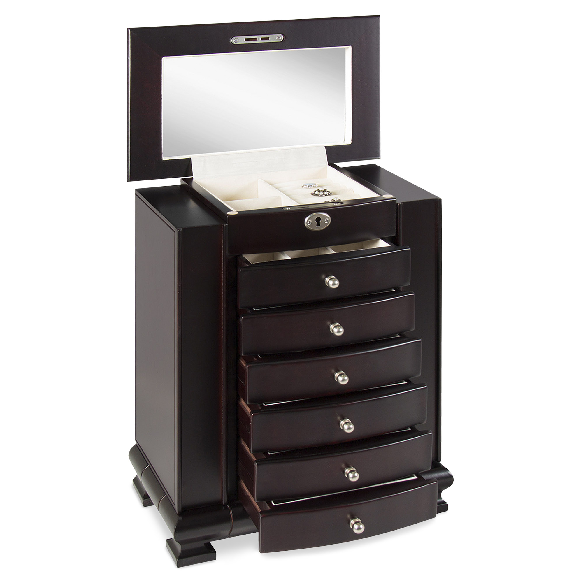BCP Handcrafted Wooden Jewelry Armoire eBay