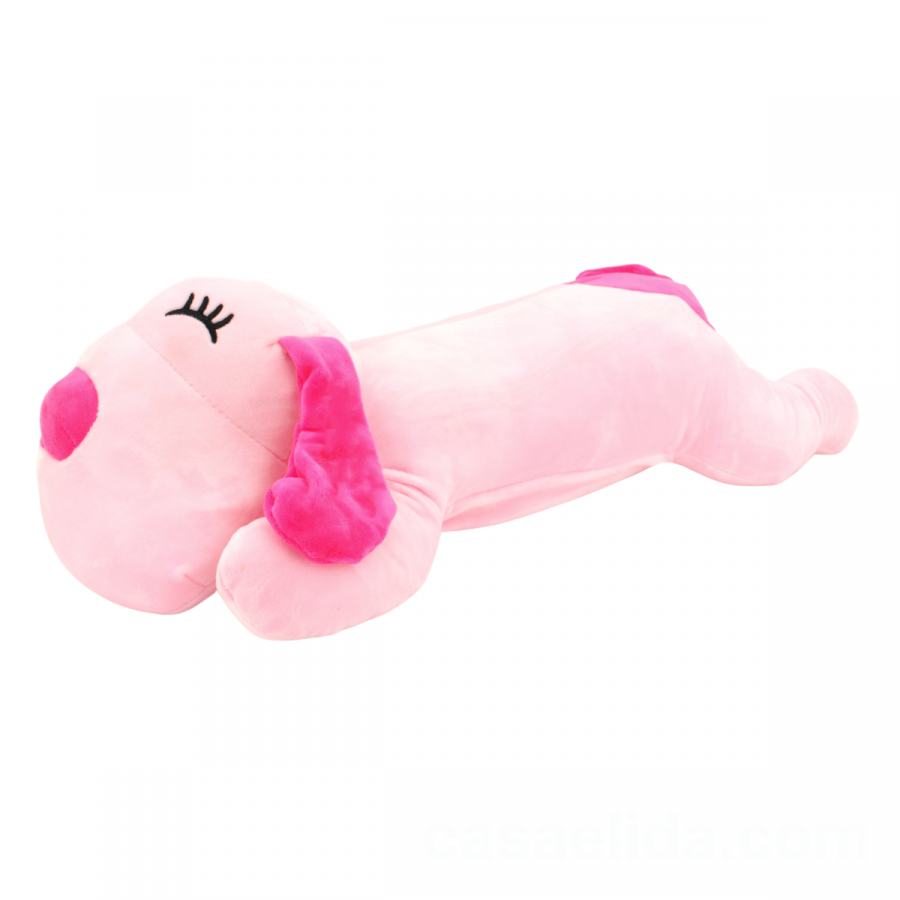 3 en 1 peluche, manta y almohada rosado, 55cm