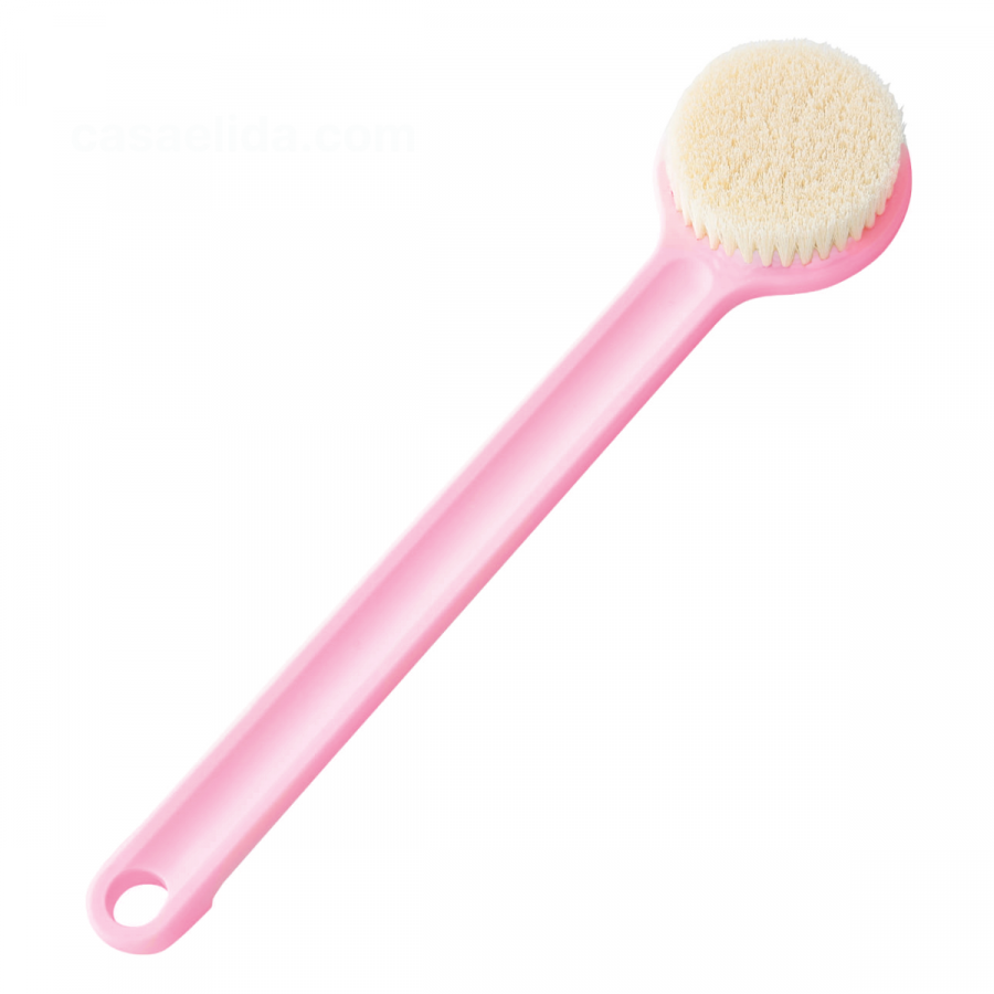 Cepillo corporal de ducha rosado, 36cm