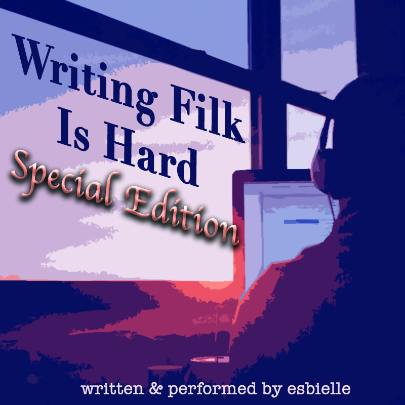 “Cover art showing someone facing a computer sitting beside a window and wearing headphones.