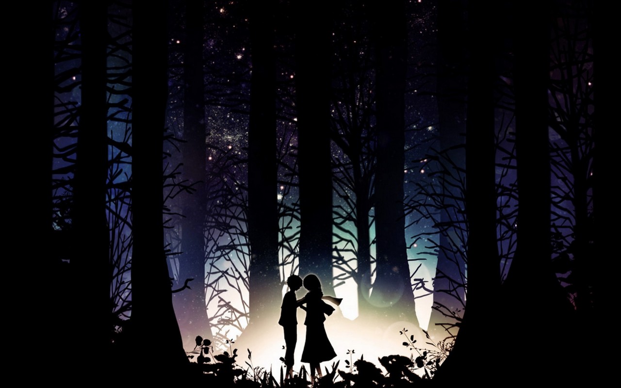 Wallpaper Attack On Titan 149 Eren Jeager, Mikasa Ackerman, fan art, Shingeki no Kyojin, dark, night, anime, anime girls