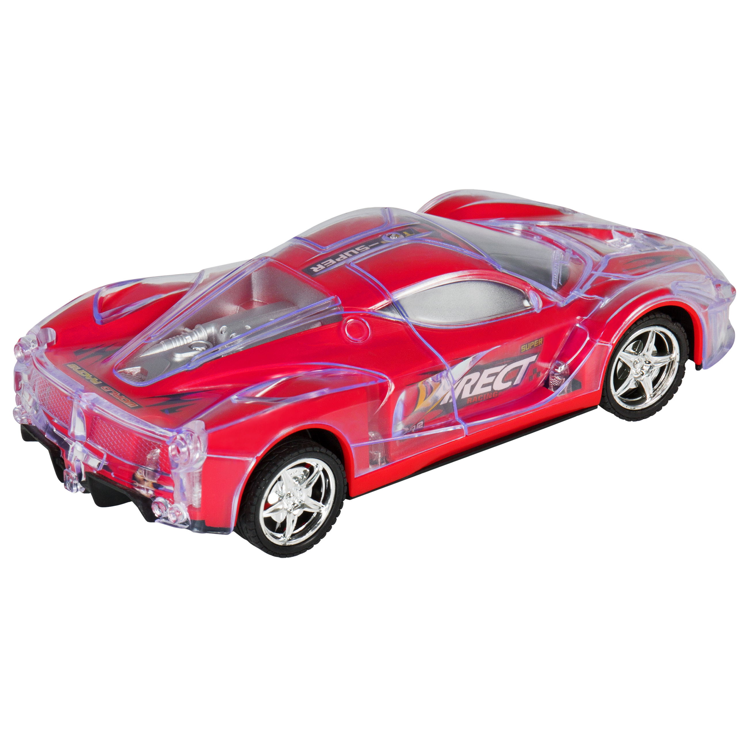 BCP Kids 27Mhz Remote Control Racing Car RC Toy w/ Flashing LED Lights