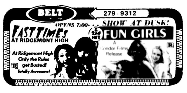 Movie ad from Oct 2,1982, it closed later on in the month for good.
