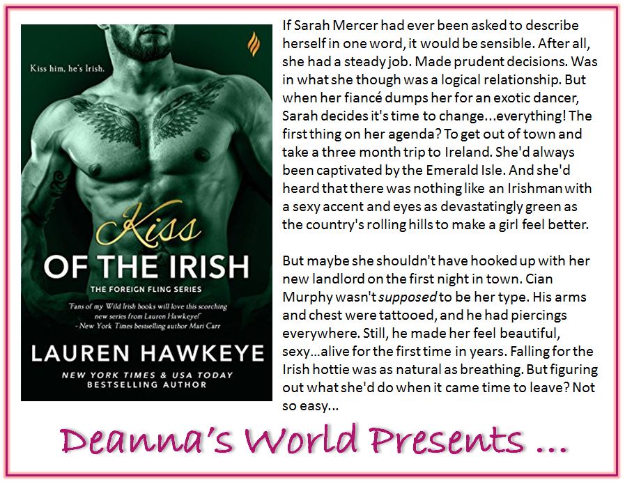 Kiss Of The Irish by Lauren Hawkeye blurb