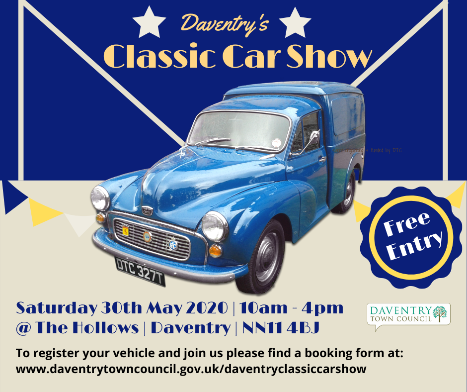 Daventry Classic Car Show set for last weekend in May