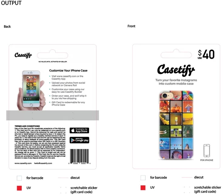 Casetify Custom made phone case Voucher Gift Card (valued HKD312)