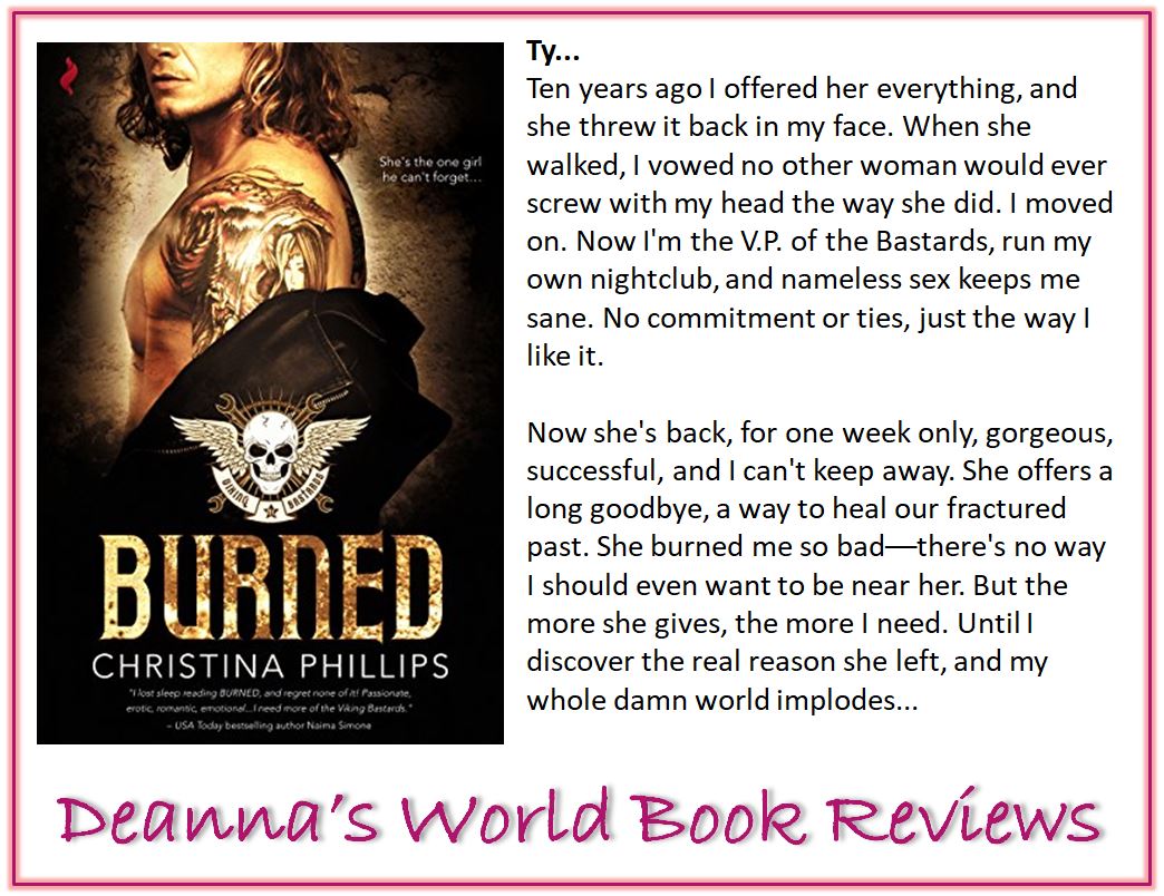 Burned by Christina Phillips blurb