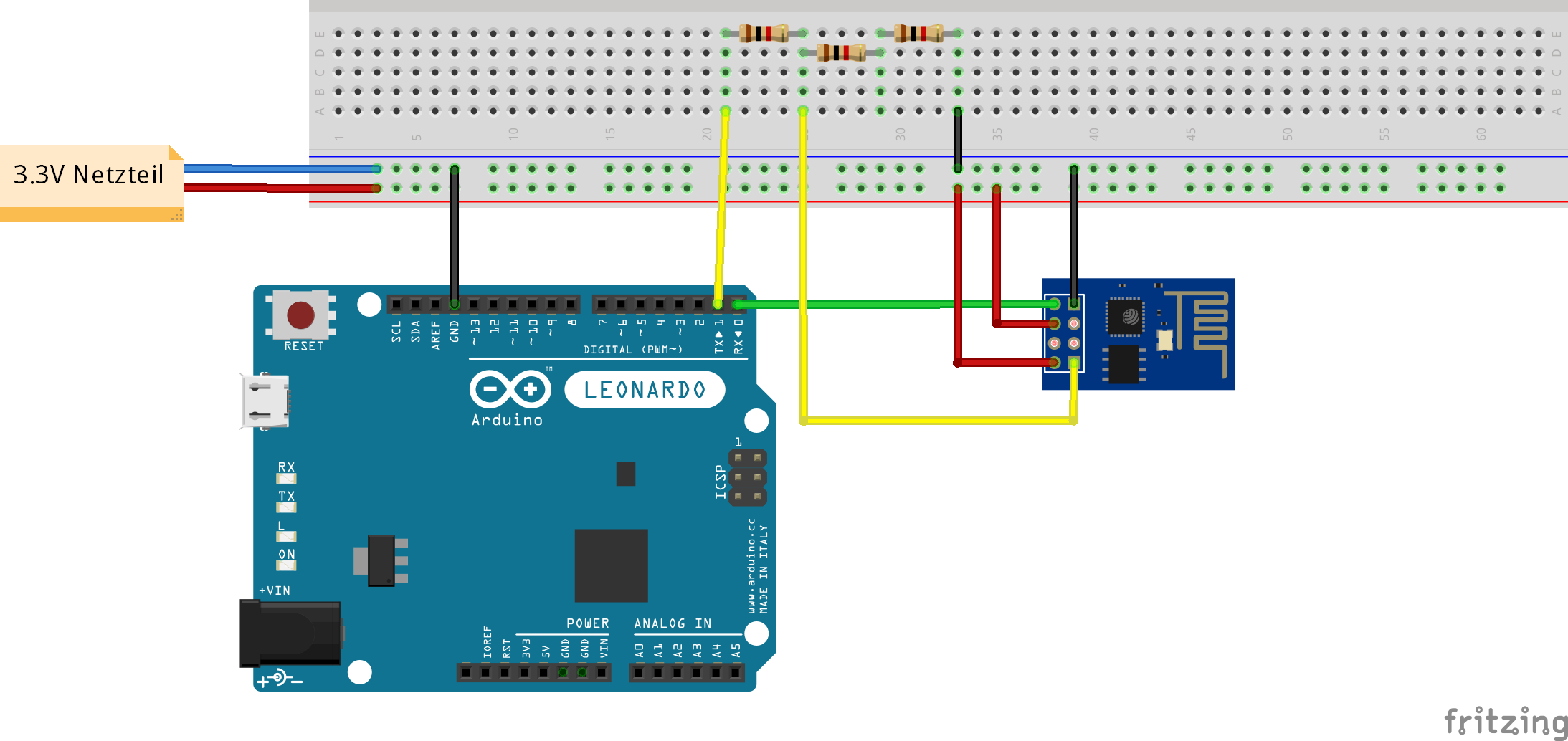 Troubles connecting Arduino Leonardo with ESP8266 - Networking ...