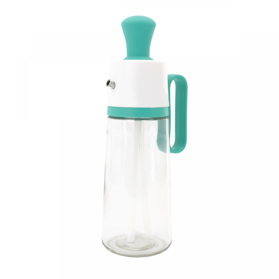 Dispensador de aceite con cepillo turquesa, 500ml