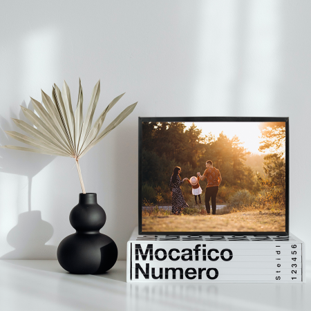 Marco de foto negro, 18x23cm, metal