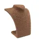 rattan jewellery display stands - small necklace display - chocolate