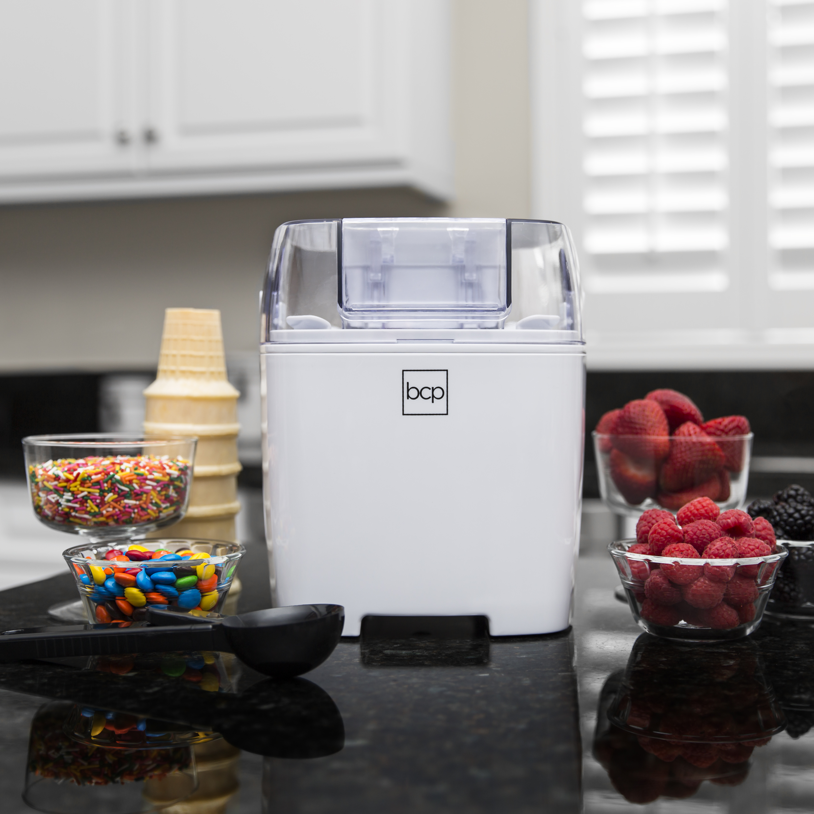 BCP 1.5L Homemade Ice Cream Maker Machine White 842957110902 eBay