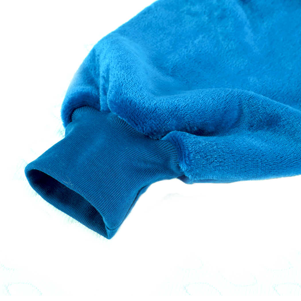 2x Blanket Hoodie Blanket Ultra Plush Comfy Sweatshirt Huggle Fleece Warm Blue