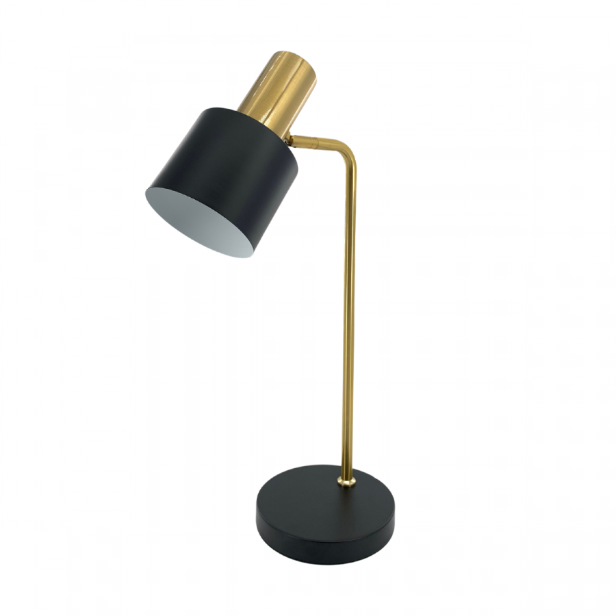 Lámpara de mesa dorado/negro, 56x33cm