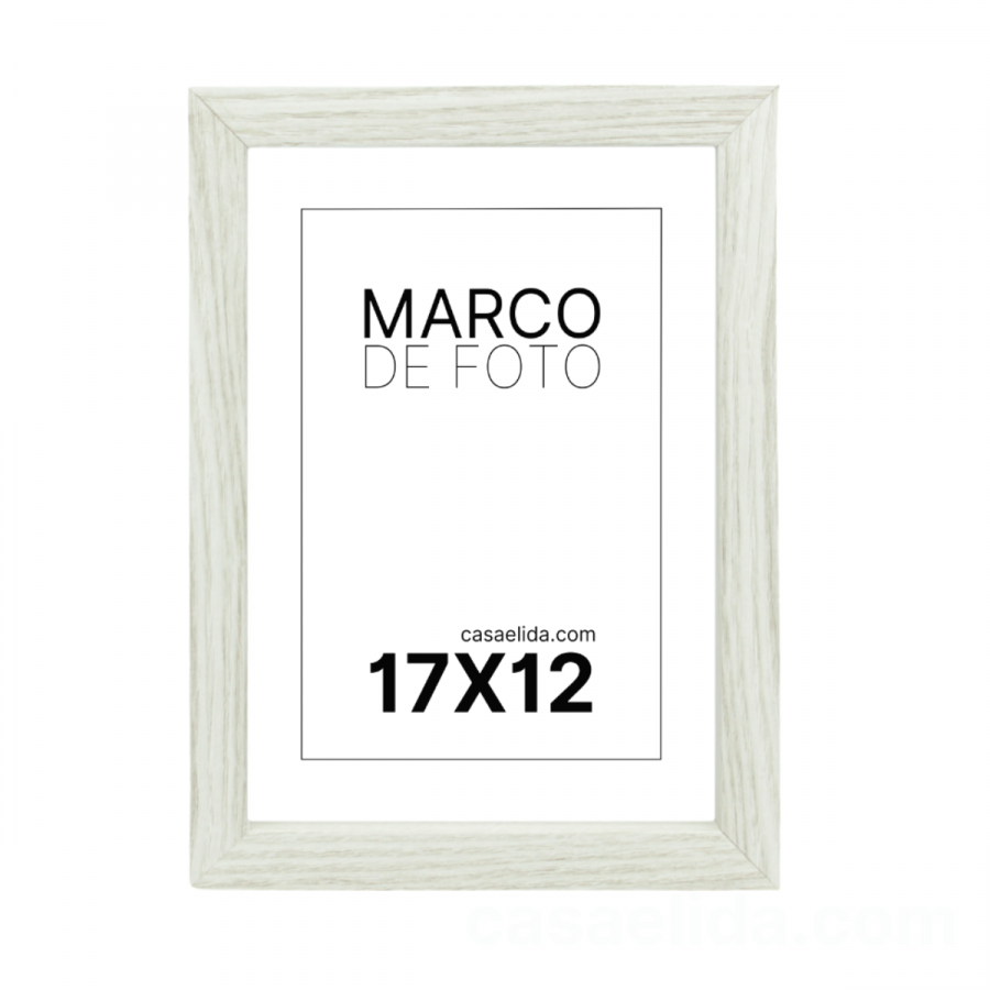 Marco de foto blanco, 20x15cm, madera mdf