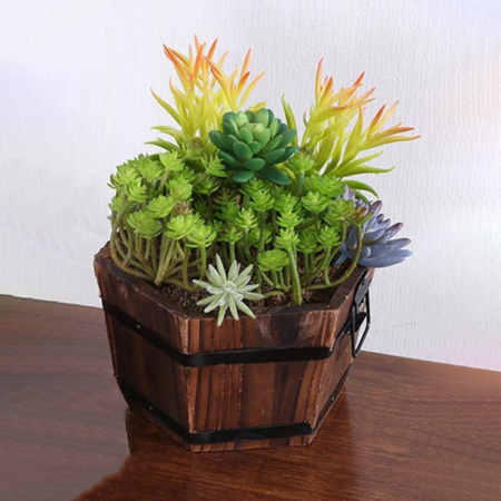 Macetero de madera 12x21cm