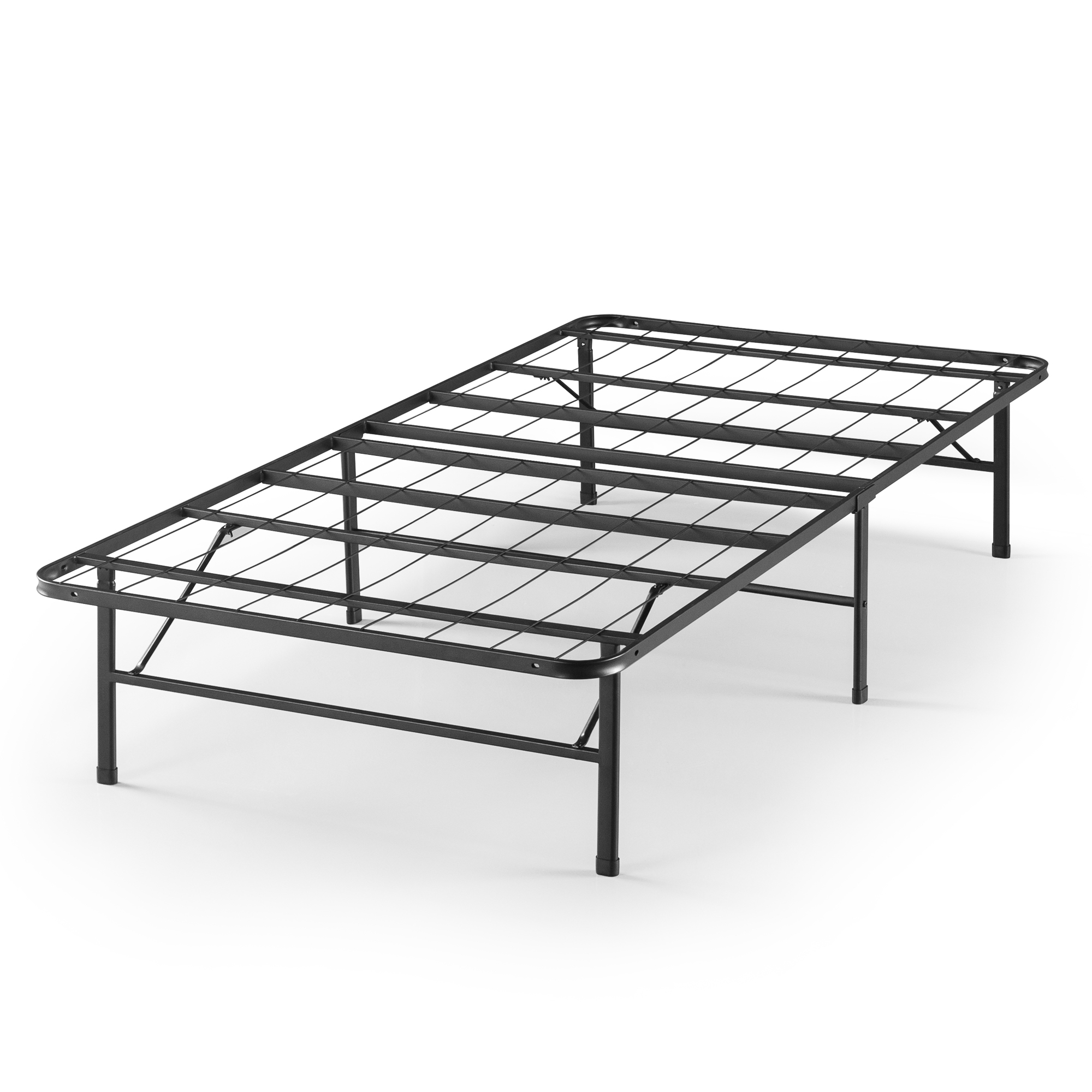 Zinus Metal Foldable KING SINGLE Bed Frame Storage Folding Mattress ...