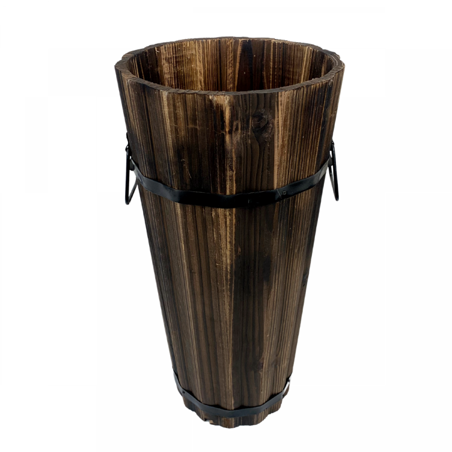 Macetero de madera 42xØ20cm