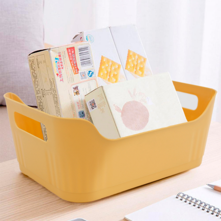 Caja organizadora amarillo, 10x24x17cm