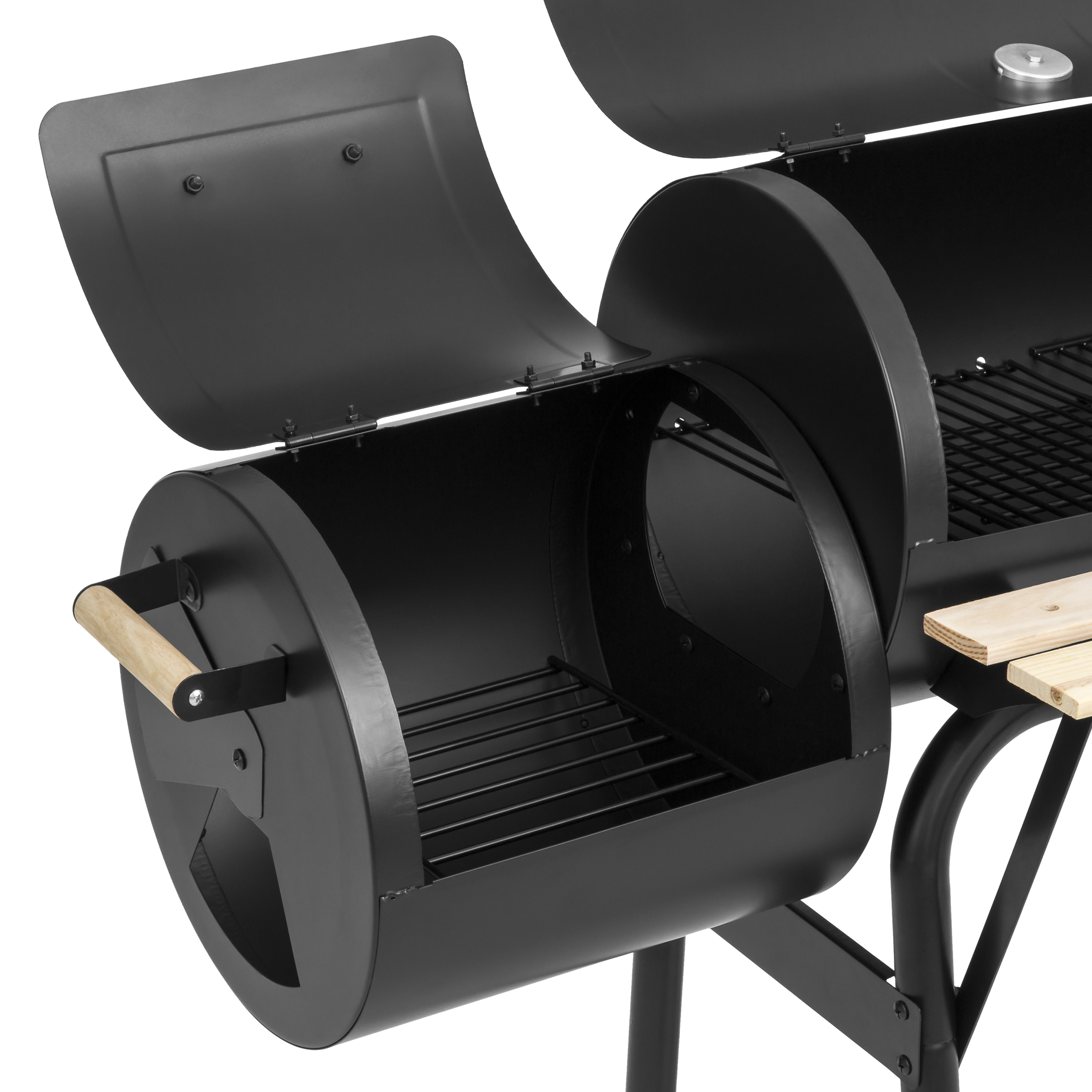 BCP 2-in-1 Charcoal BBQ Grill and Meat Smoker for Home, Backyard ...