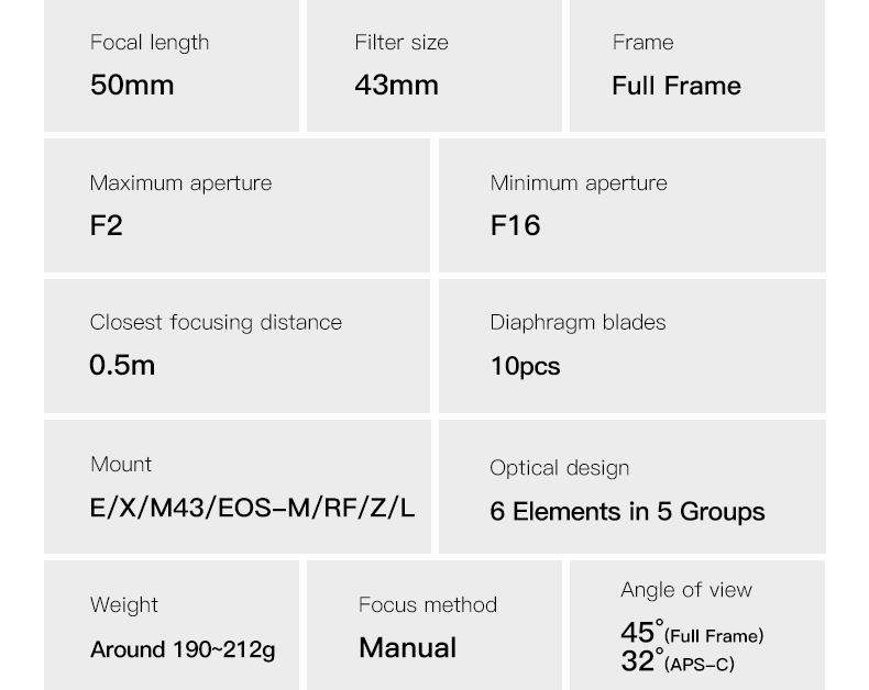 TTArtisan 50mm F2