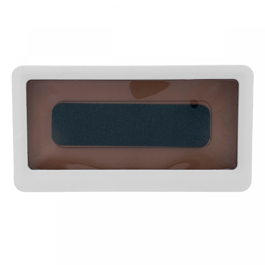 Porta celular impermeable de pared blanco/café, 10x19cm
