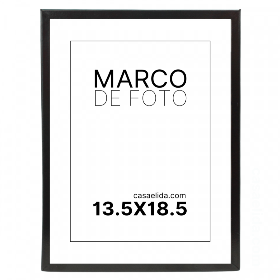 Marco de foto negro, 20x15cm, metal