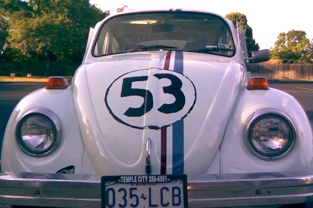 A car that looks like Herbie.