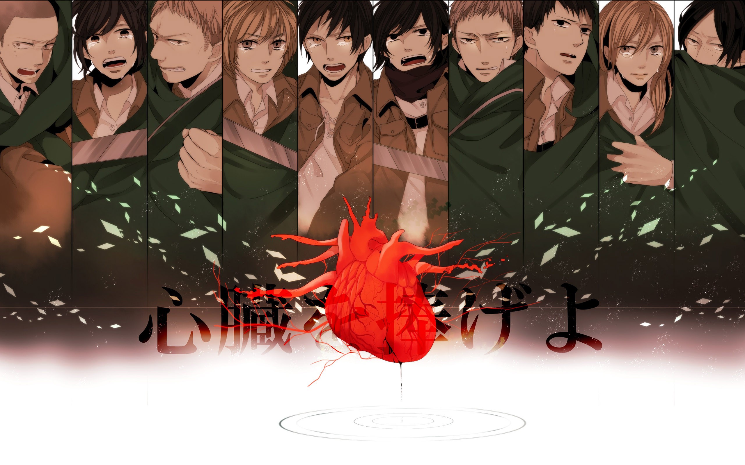 Wallpaper Attack On Titan 474 Shingeki no Kyojin, collage, anime girls