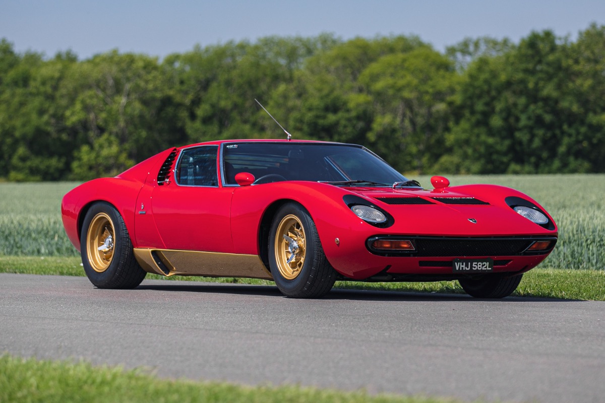 1972 Lamborghini Miura SV headlines at Silverstone Auctions