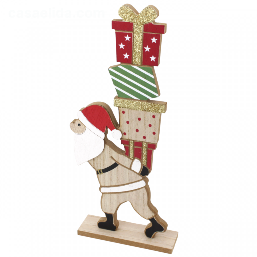 Adorno navideño 31x13cm, madera