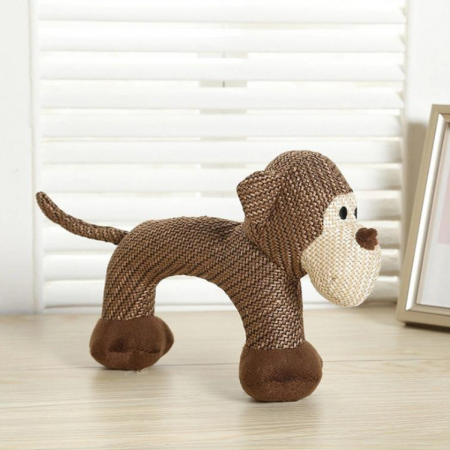 Peluche para mascota café oscuro, 19cm