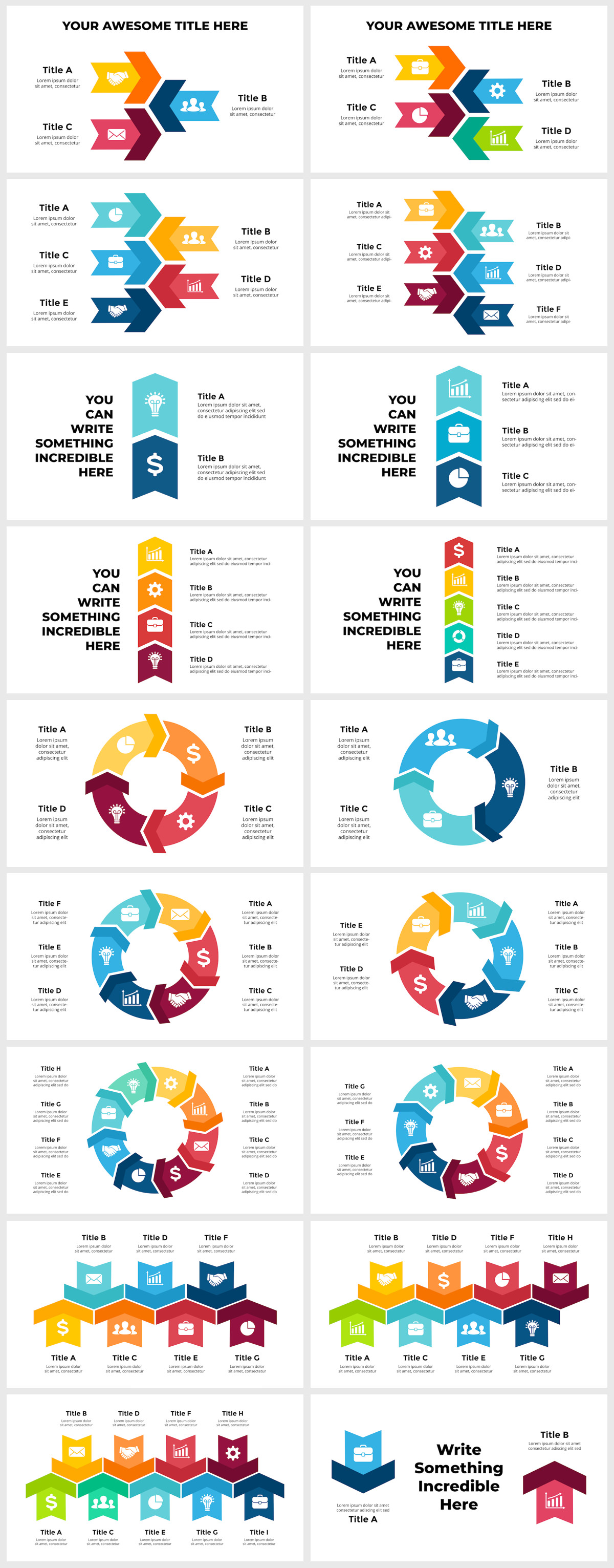 Arrows Infographics. Keynote Presentation - 6