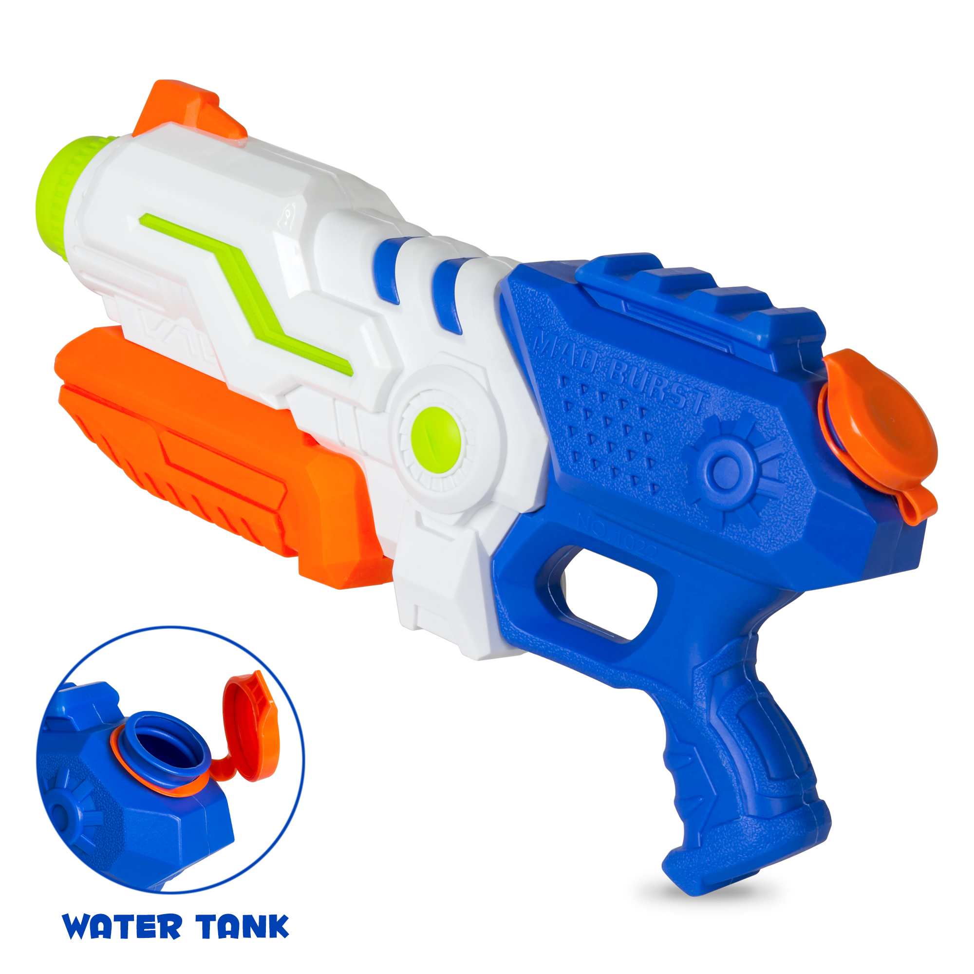 BCP Set of 4 Kids Multicolor Water Blasters w/ 1.3L Capacity, 20ft ...