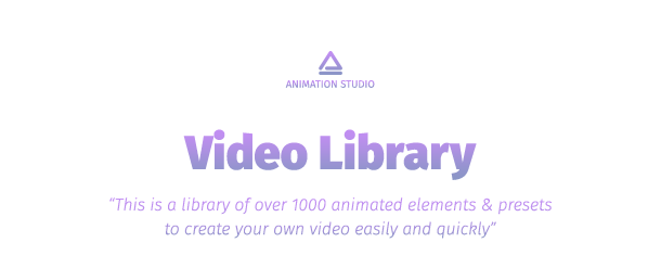 Videohive Video Library - Video Presets Package V1.1 21390377