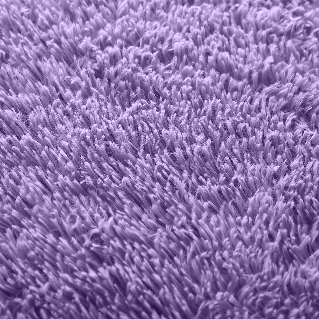 Marlow Floor Rugs Shaggy Rug Mats Shag Bedroom Living Room Mat 120x160cm Purple