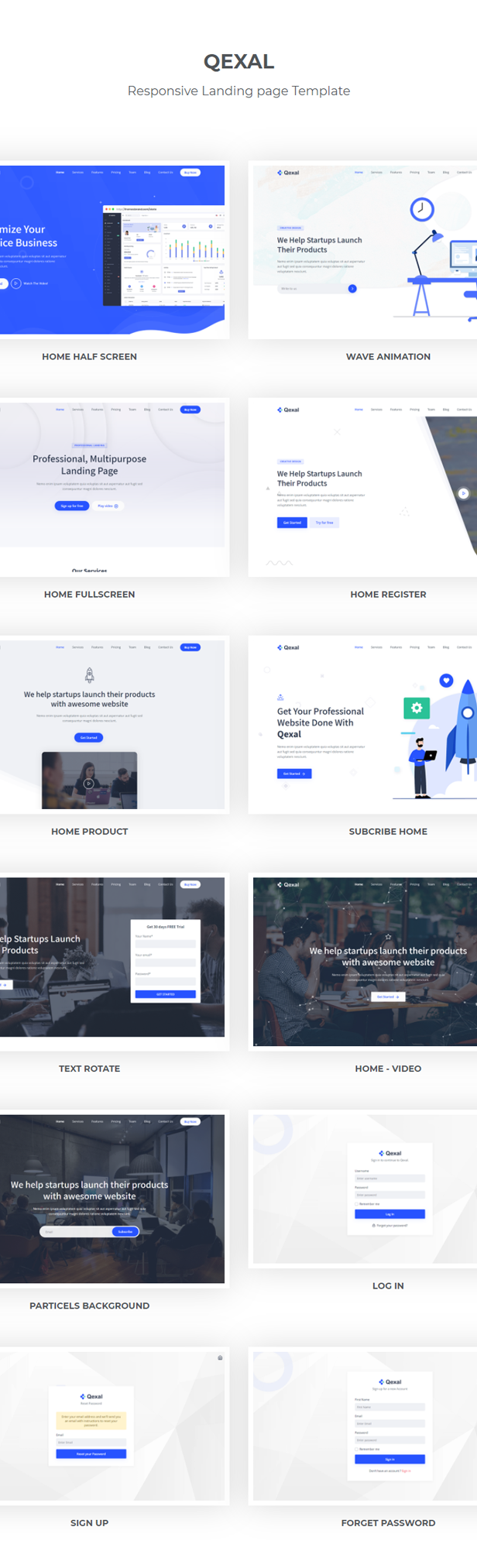 Qexal - HTML & Django Landing Page Template - 4