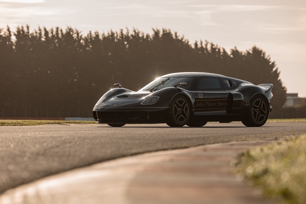 Jenson Button drives Radford Lotus Type 62-2 in final pre-production test