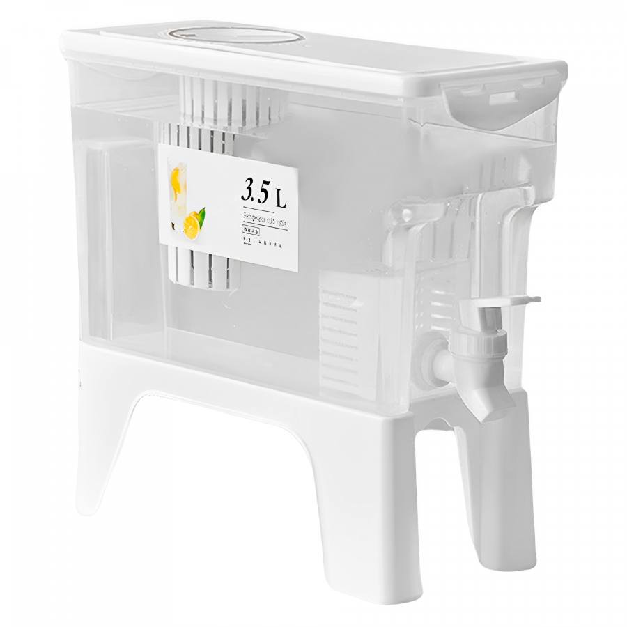 Dispensador de líquidos con soporte 25.5x26x12cm, 3.5 litros