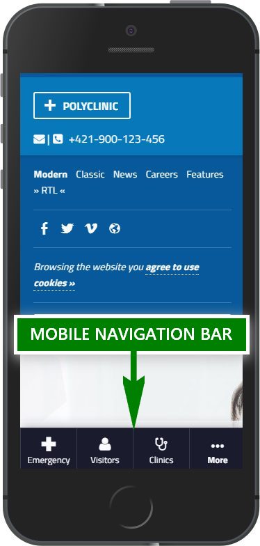 Mobile bar navigation