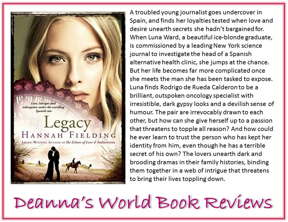 Legacy by Hannah Fielding blurb