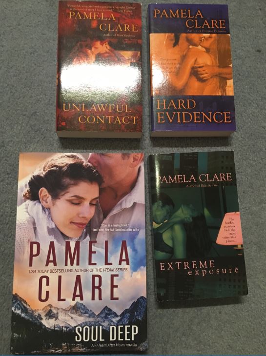 Pamela Clare book swag I-Team series